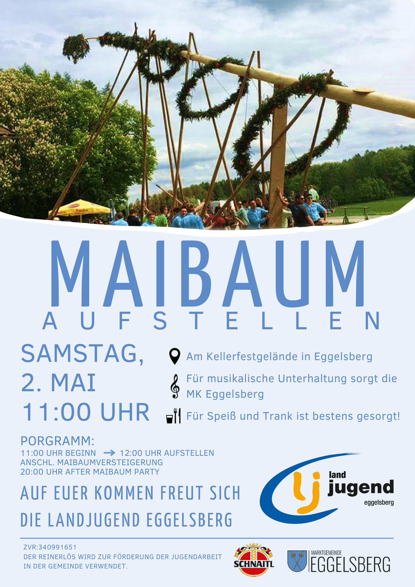 Maibaum aufstellen