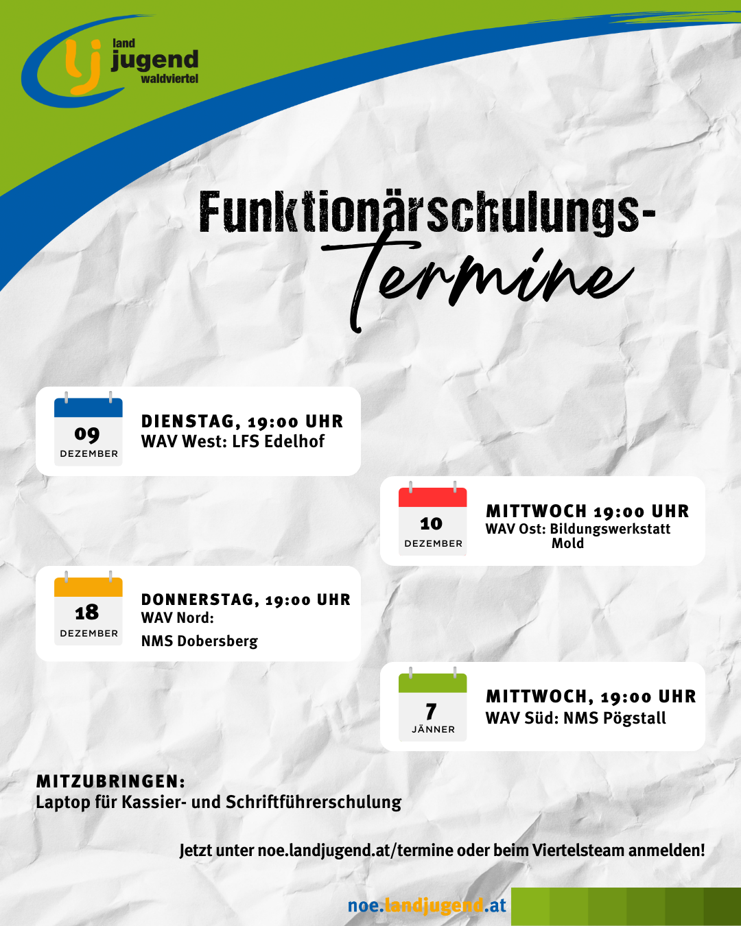 2025 Funktionärsschulung im Bezirk Gaming