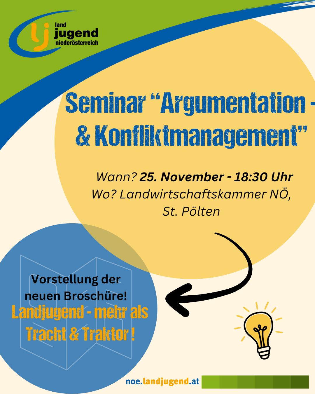 Seminar "Argumentation und Konfliktmanagement" in der Landjugend Niederösterreich
