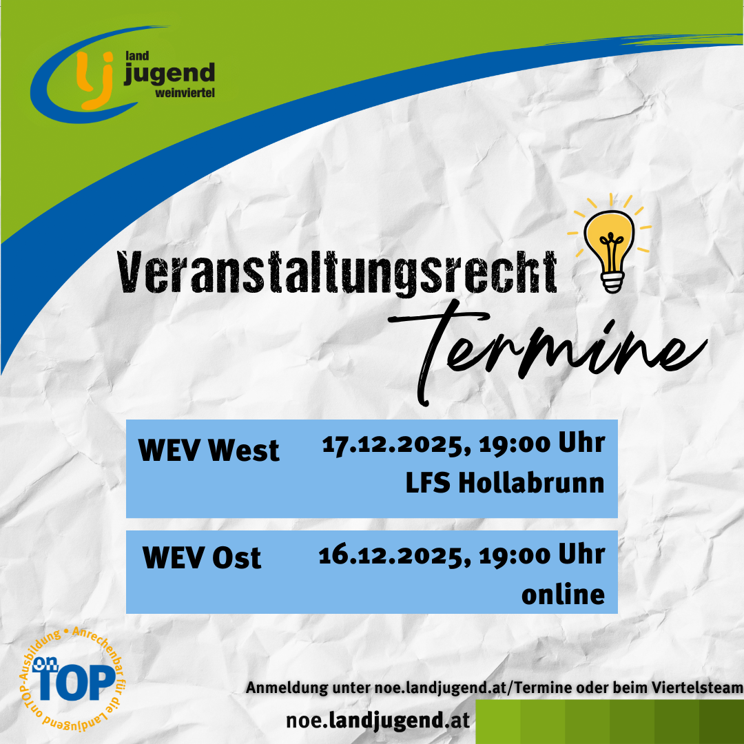 Veranstaltungsrecht - Bildungsregion Weinviertel WEST