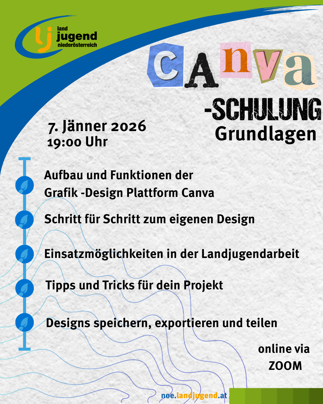 Online Seminar - "Canva-Schulung-Basics" in der Landjugend Niederösterreich
