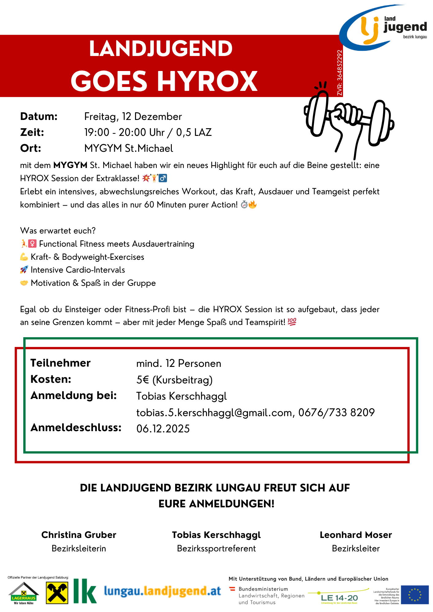 Landjugend  goes Hyrox (Lungau)