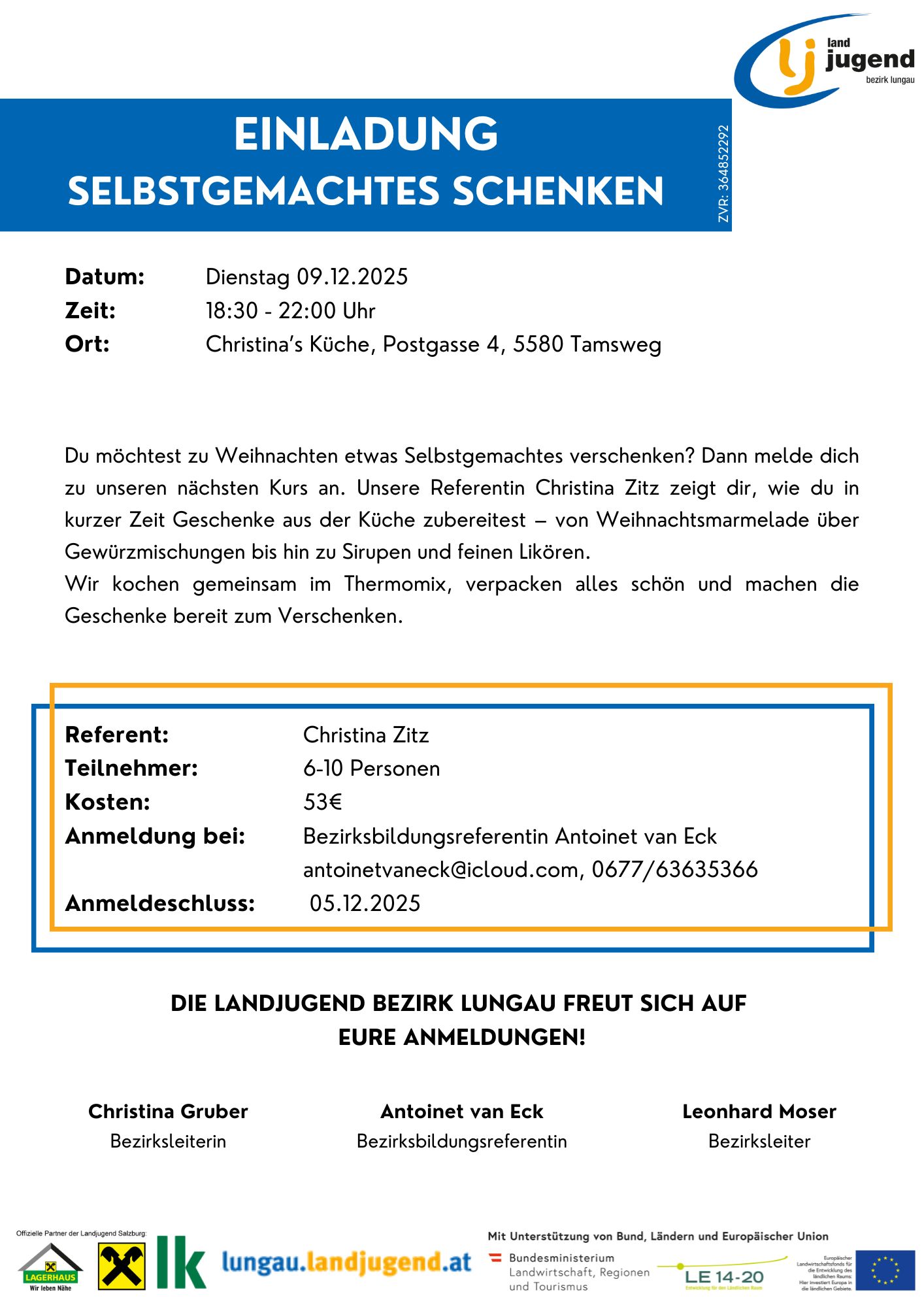 Seminar: Selbstgemachtes schenken (LG)