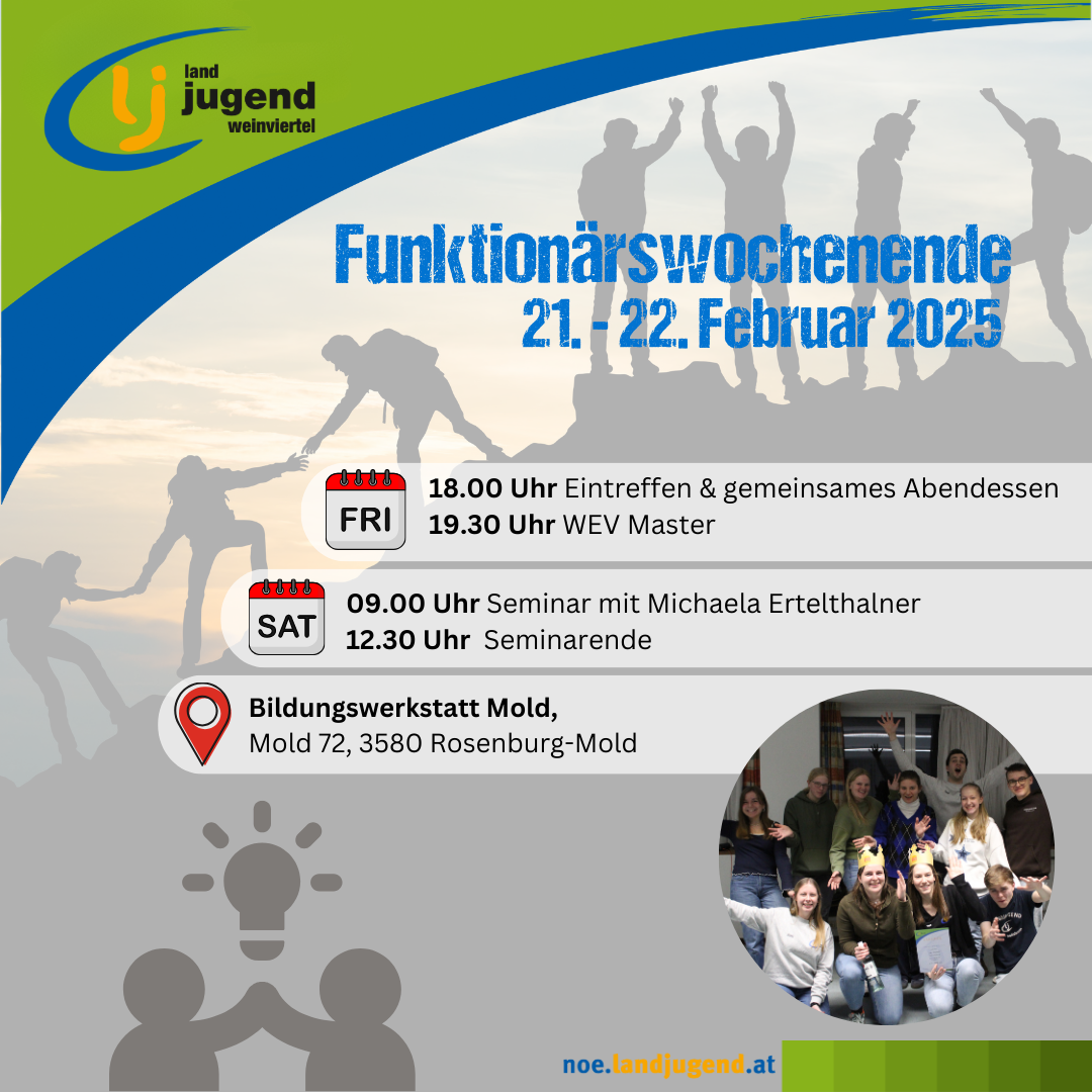 Funktionärswochenende im Weinviertel