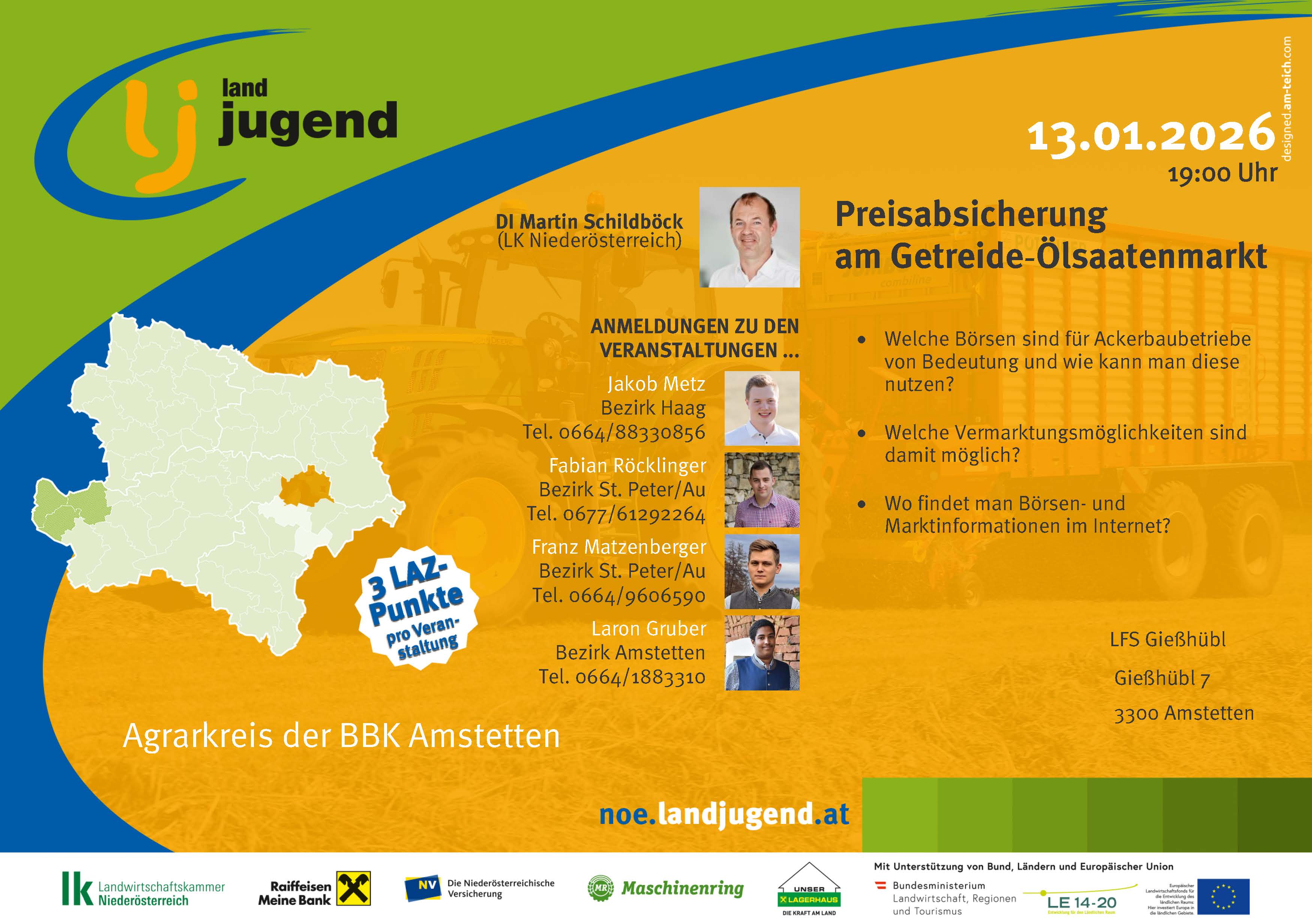 Agrarkreis der BBK Amstetten - "Preisabsicherung am Getreide-Ölsaatenmarkt"