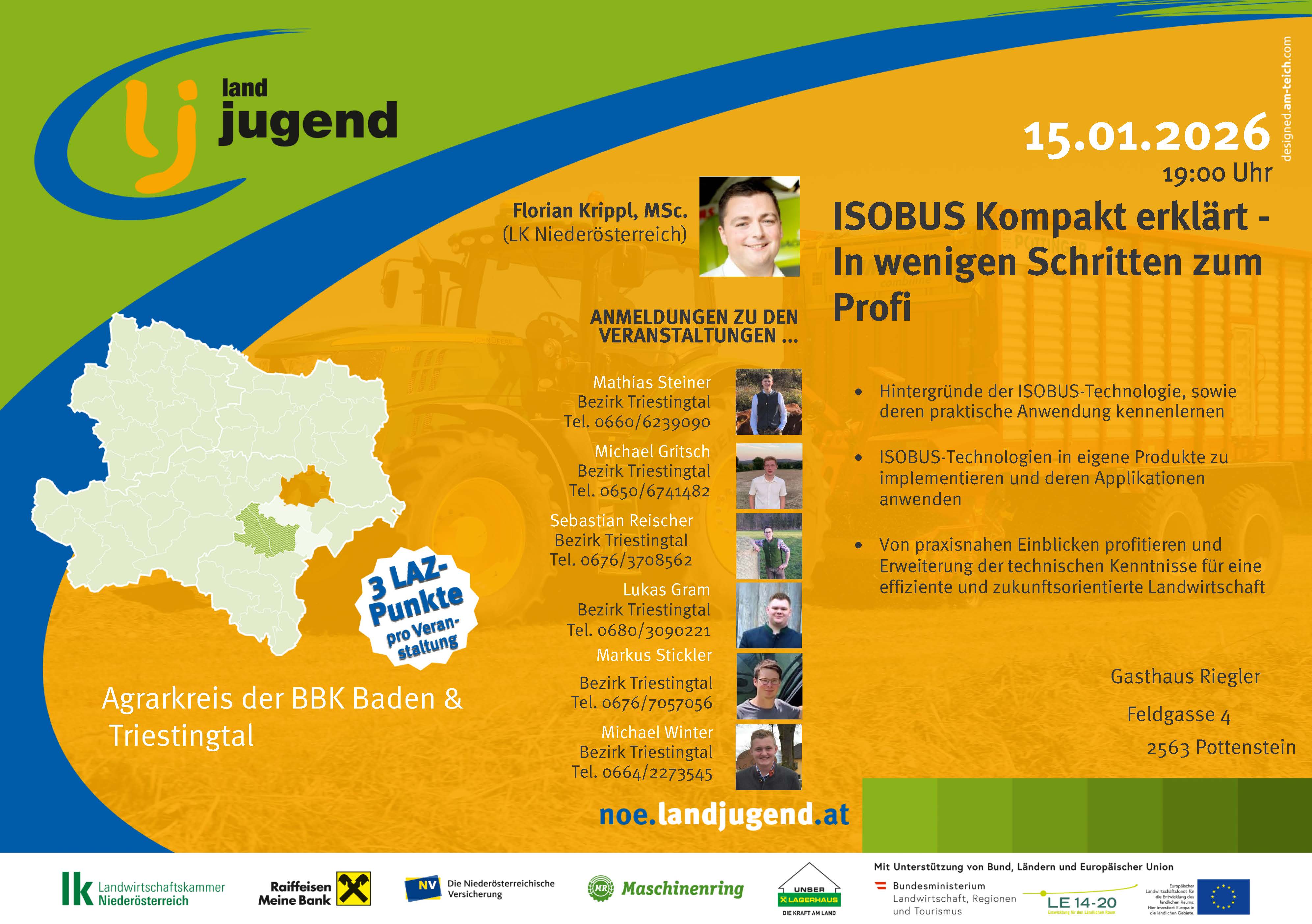 Agrarkreis der BBK Baden und Triestingtal - "ISOBUS Kompakt erklärt"