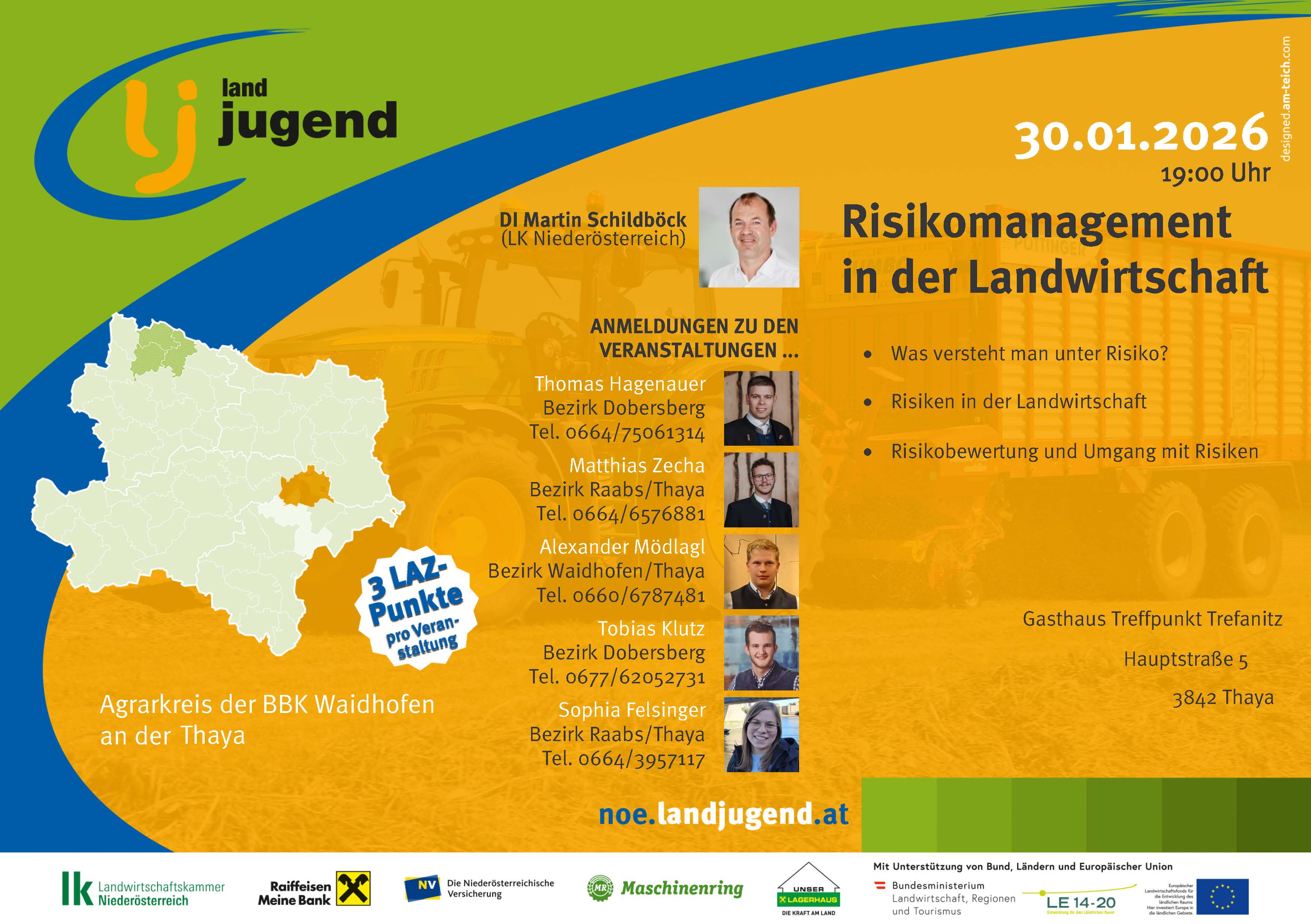 Agrarkreis der BBK Waidhofen/Thaya - "Risikomanagement in der Landwirtschaft"