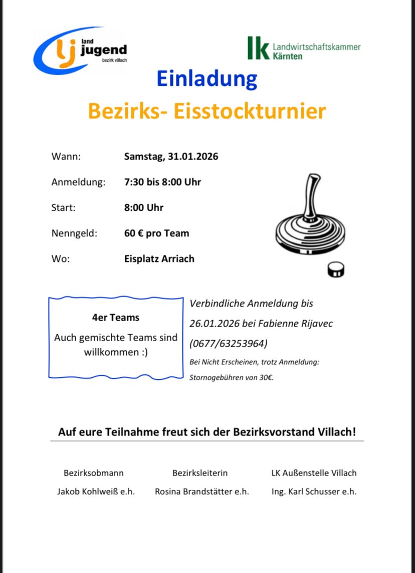 Villach: Bezirkseisstockturnier