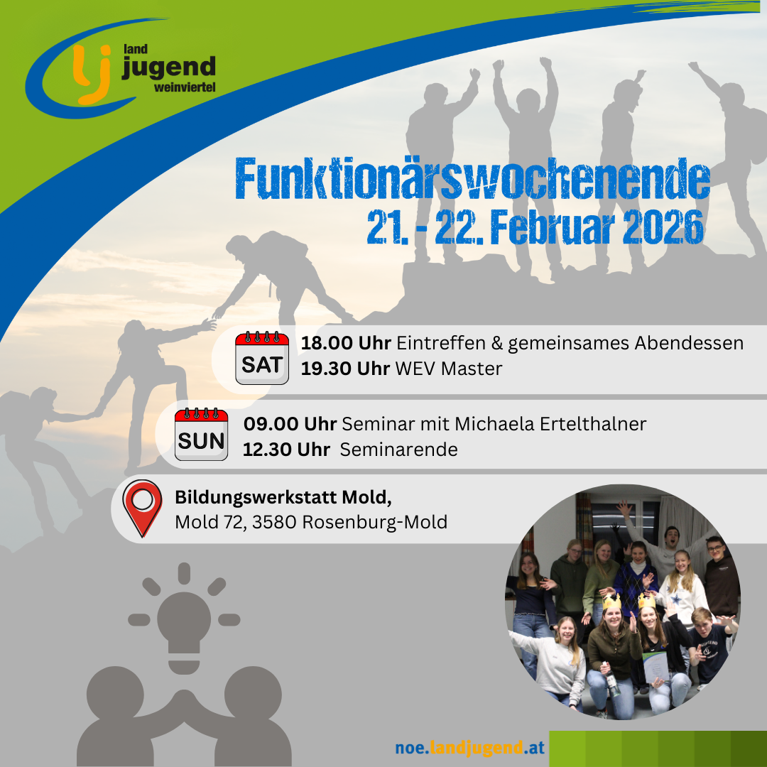 Funktionärswochenende im Weinviertel