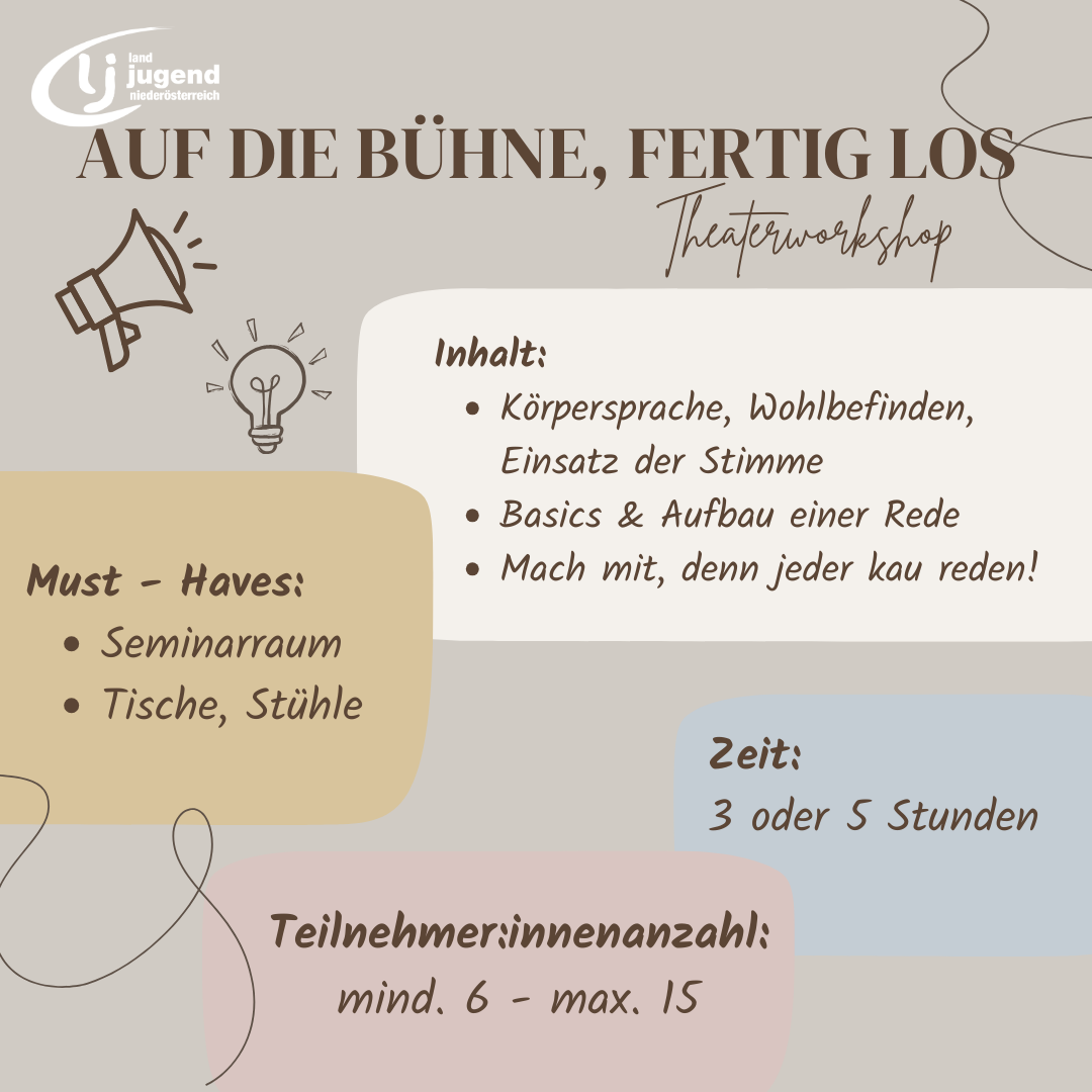 Auf die Bühne, fertig los! im Bezirk Hainfeld/Lilienfeld