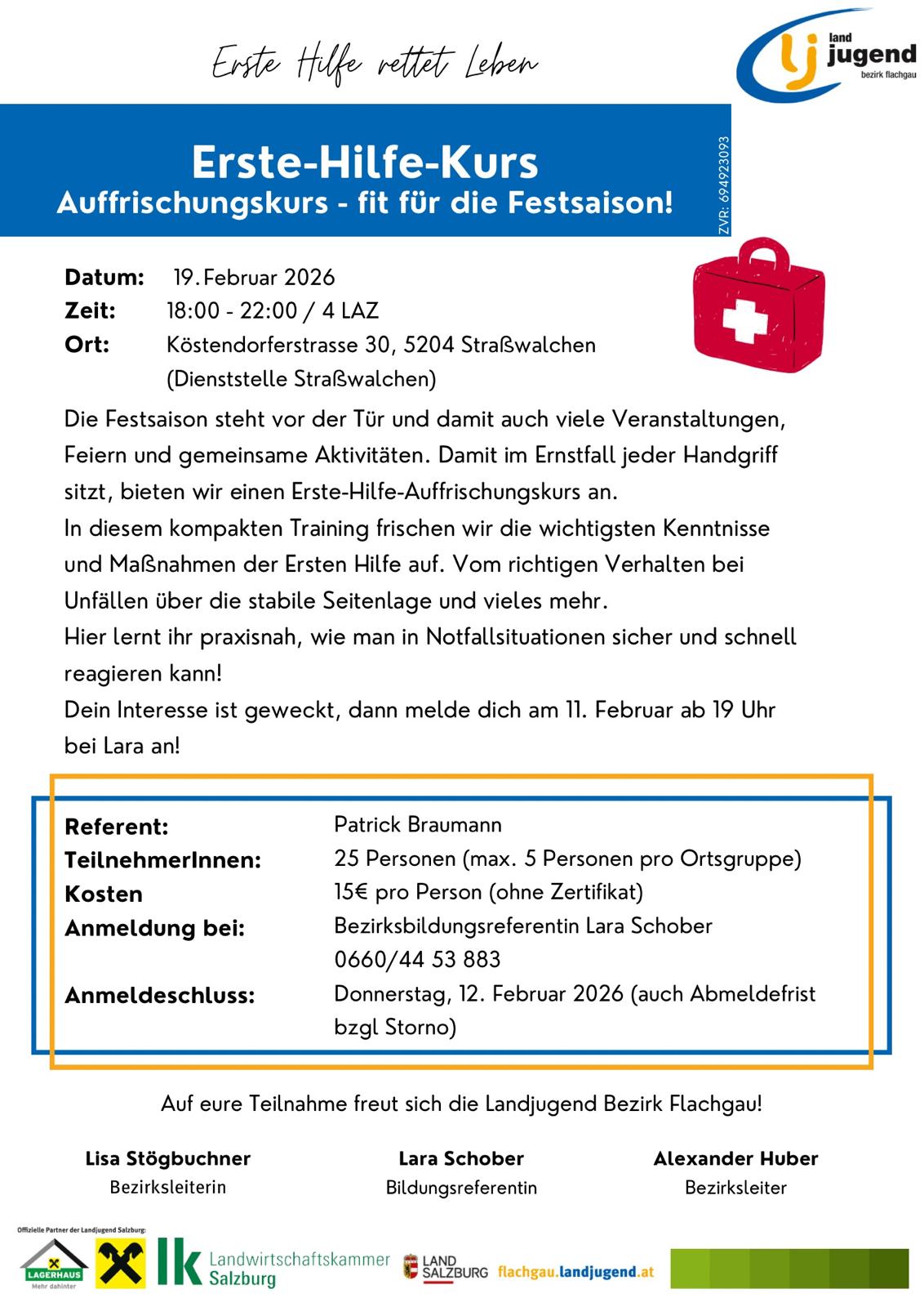 Seminar: Erste Hilfe Kurs (FLG)