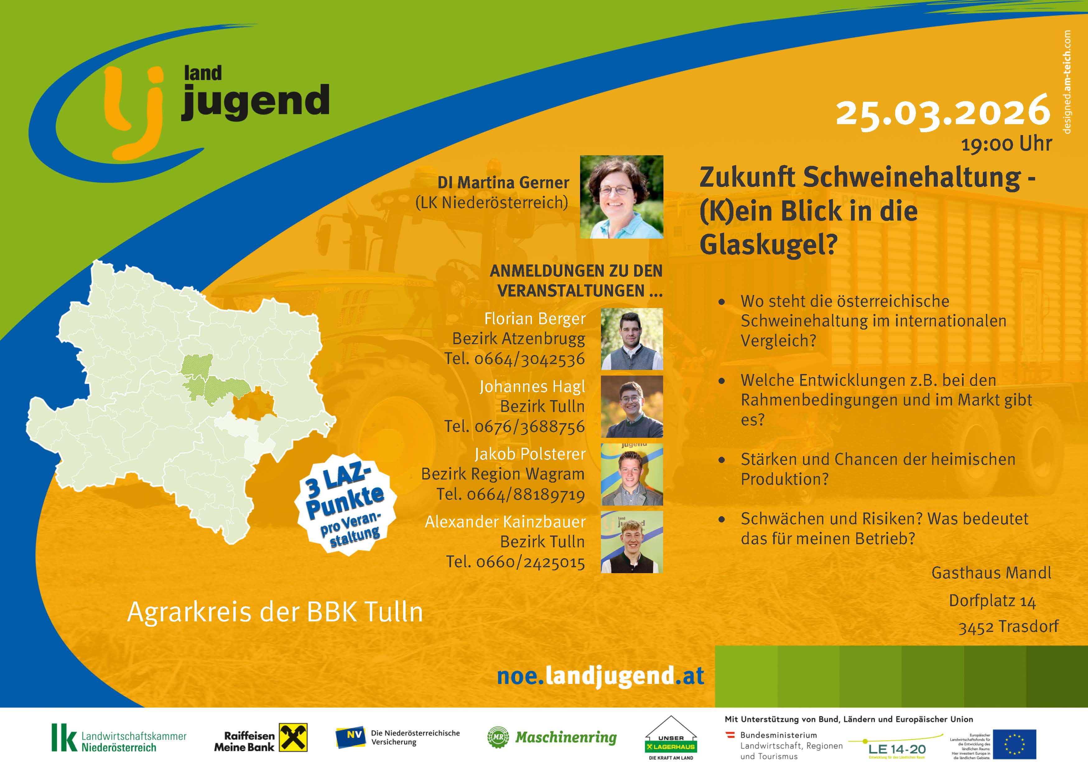 Agrarkreis der BBK Tulln - "Zukunft Schweinehaltung"