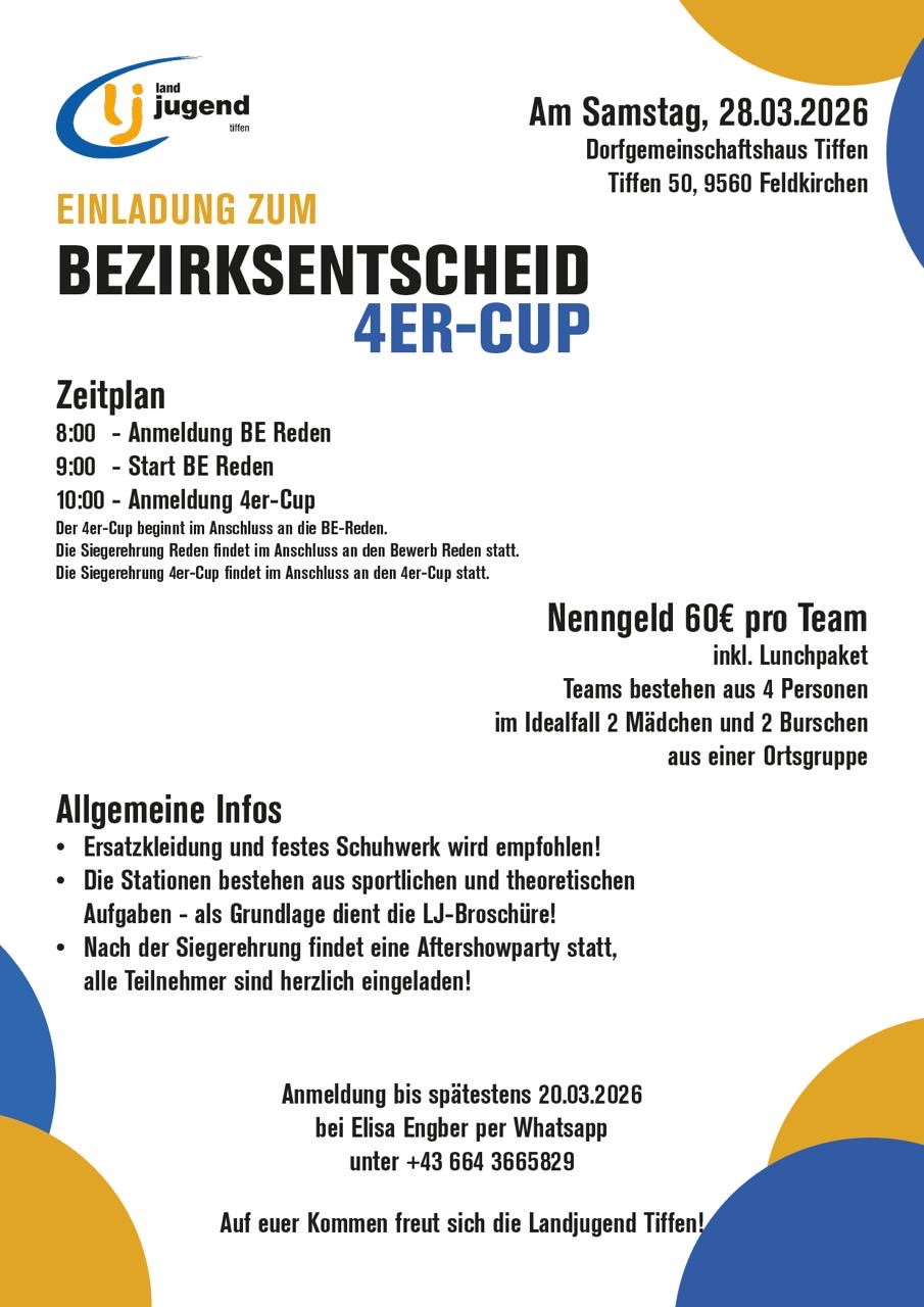 Tiffen: Bezirksentscheid 4er-Cup