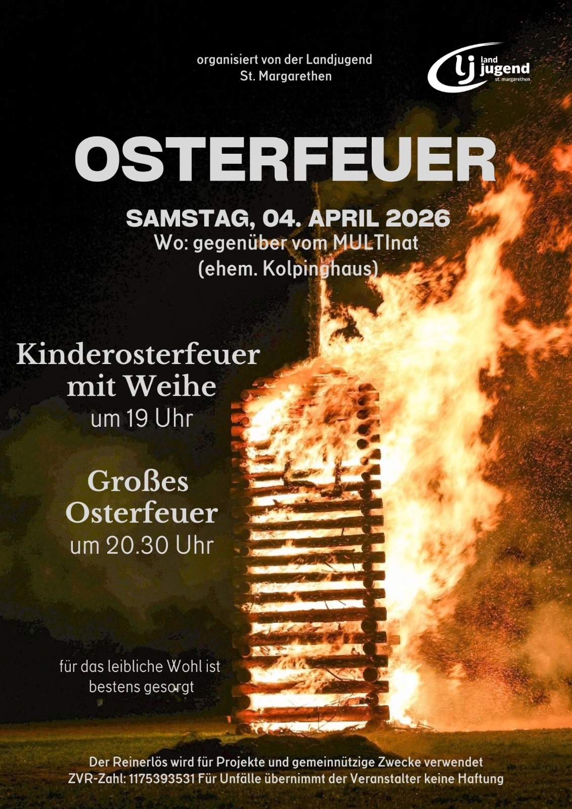 Osterfeuer der Lj St.Margarethen