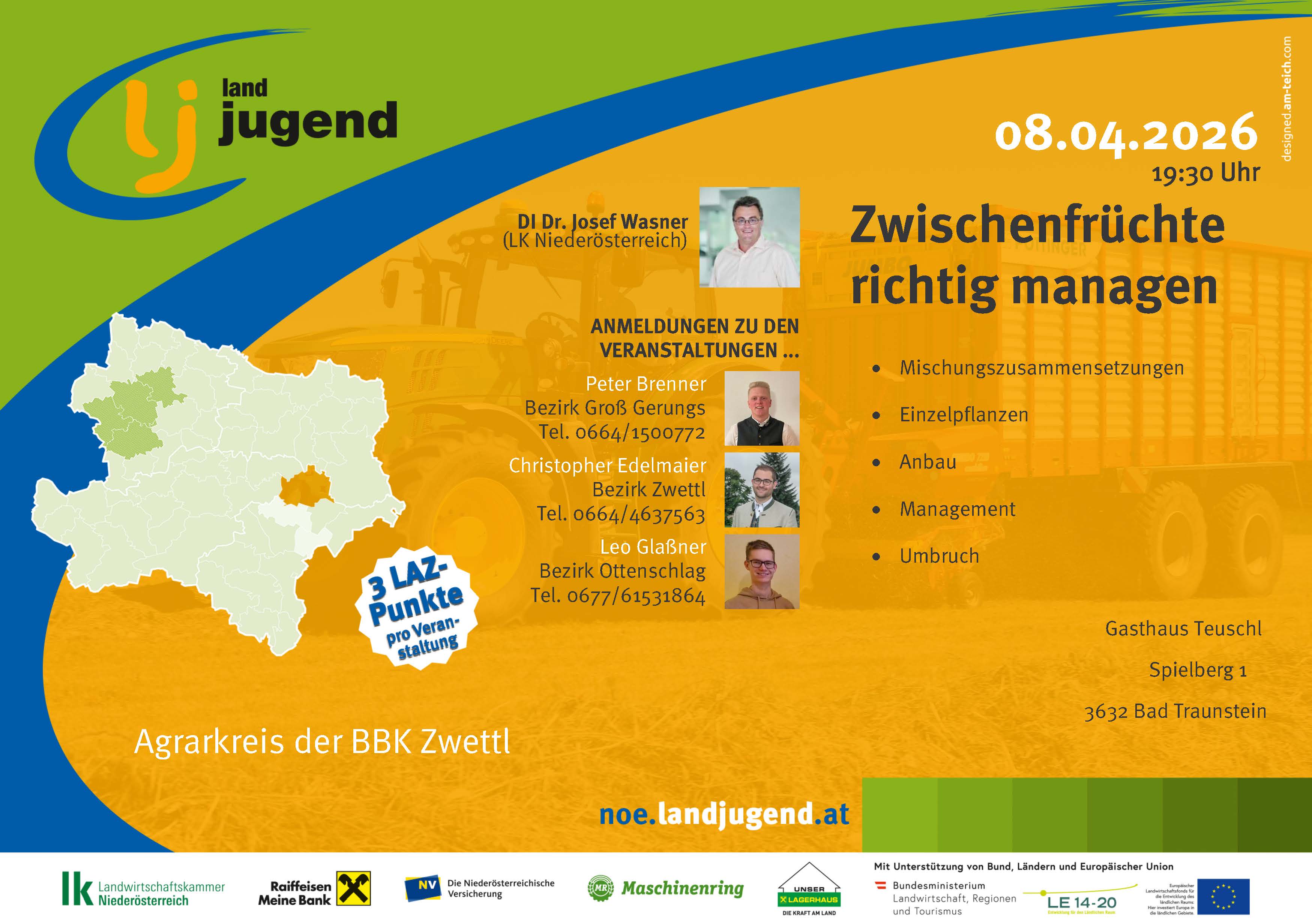 Agrarkreis der BBK Zwettl - "Zwischenfrüchte richtig managen"