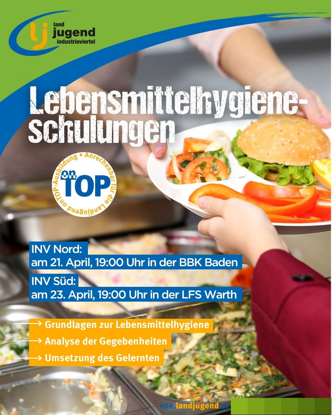 Lebensmittelhygieneschulung im südlichen Industrieviertel