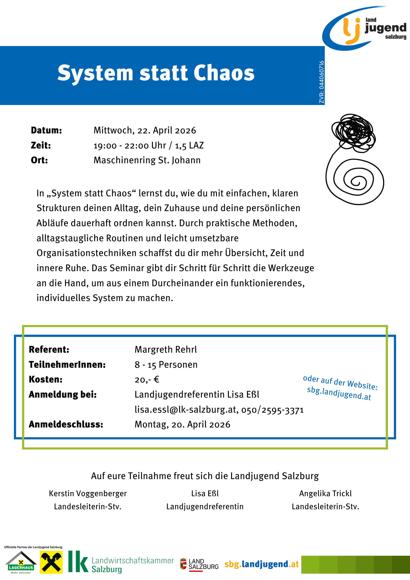 Seminar: System statt Chaos (SBG)