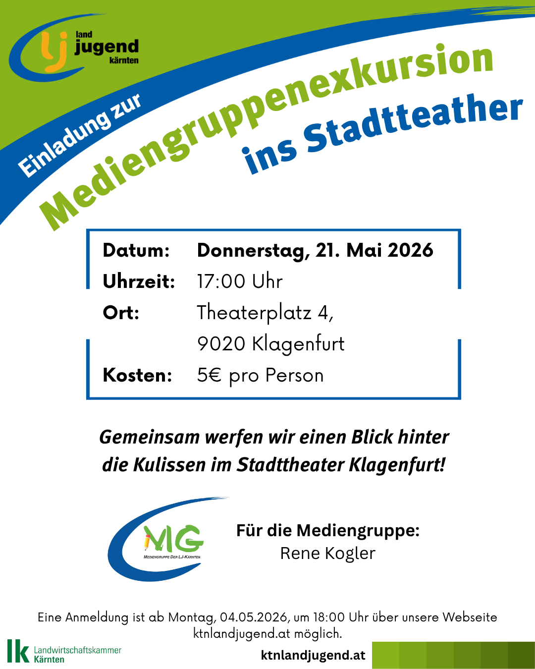 Mediengruppe: Exkursion ins Stadtteather