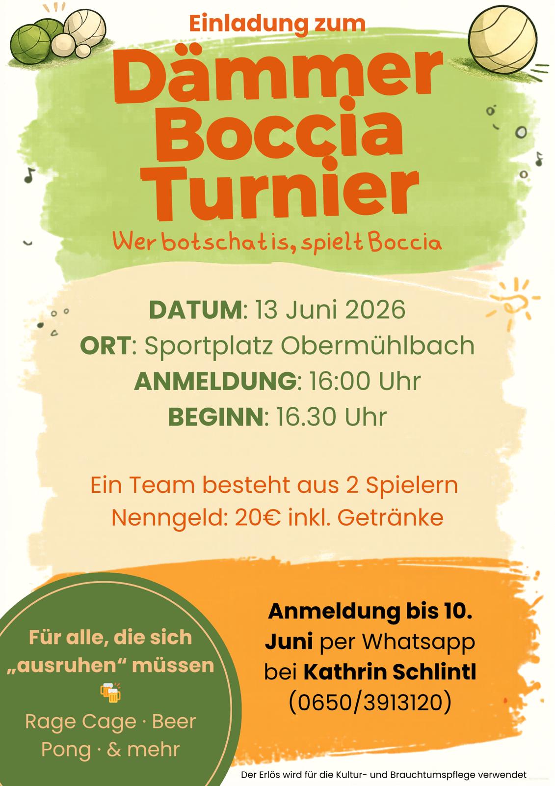 Frauenstein: Boccia Turnier
