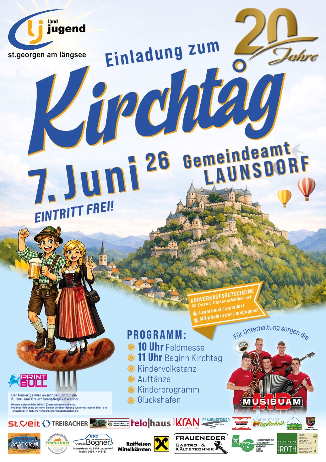 St. Georgen am Längsee: 20-Jahr-Jubiläum Kirchtag