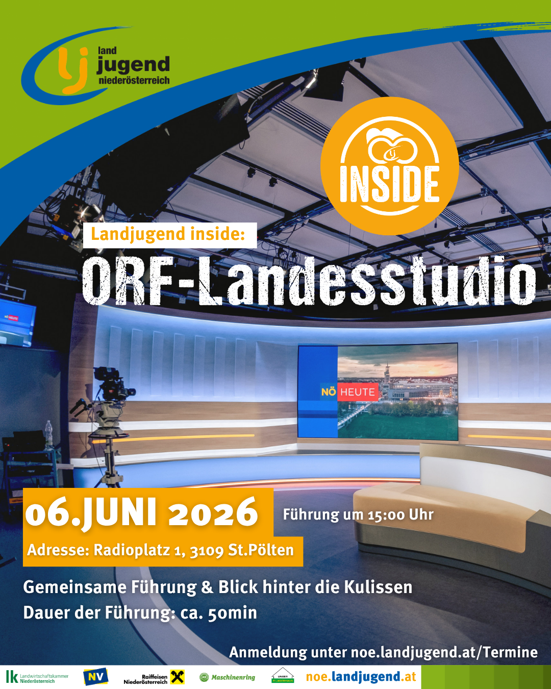 Führung im ORF Landesstudio St.Pölten