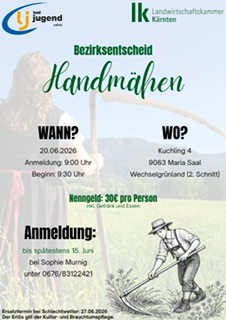 Klagenfurt und St. Veit: Bezirksentscheid Handmähen