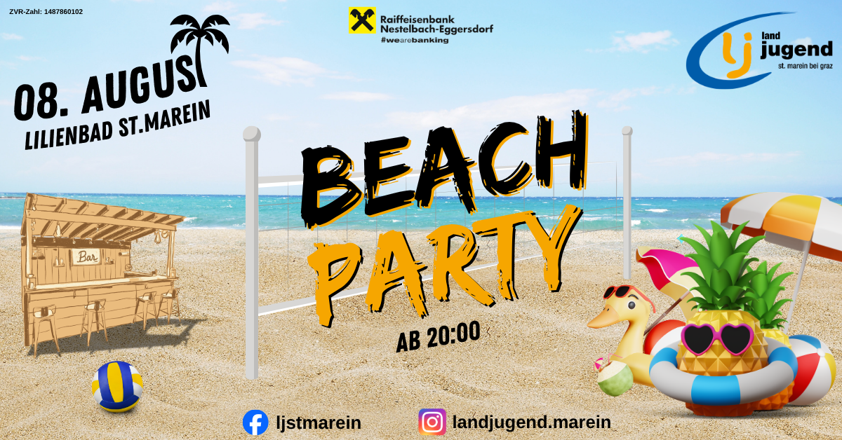 Volleyballturnier & Beach Party
