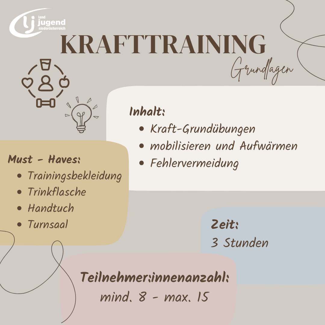 Krafttraining - Grundlagen im Bezirk Herzogenburg