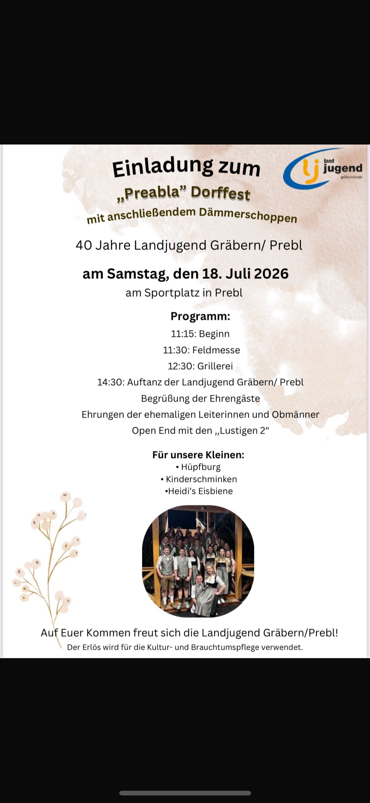 Gräbern/ Prebl: 40-Jahr-Jubiläum