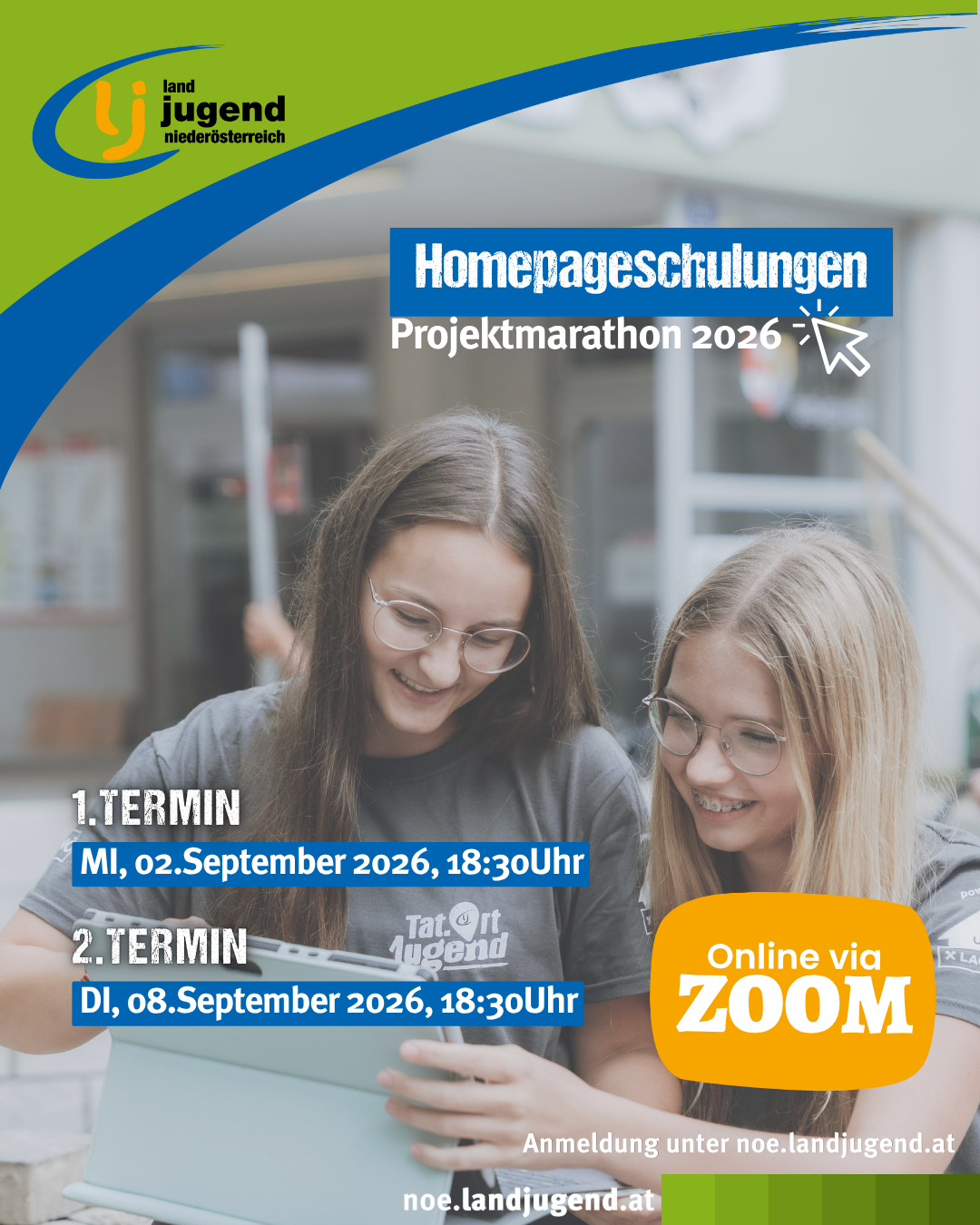 Homepageschulung für den Projektmarathon II