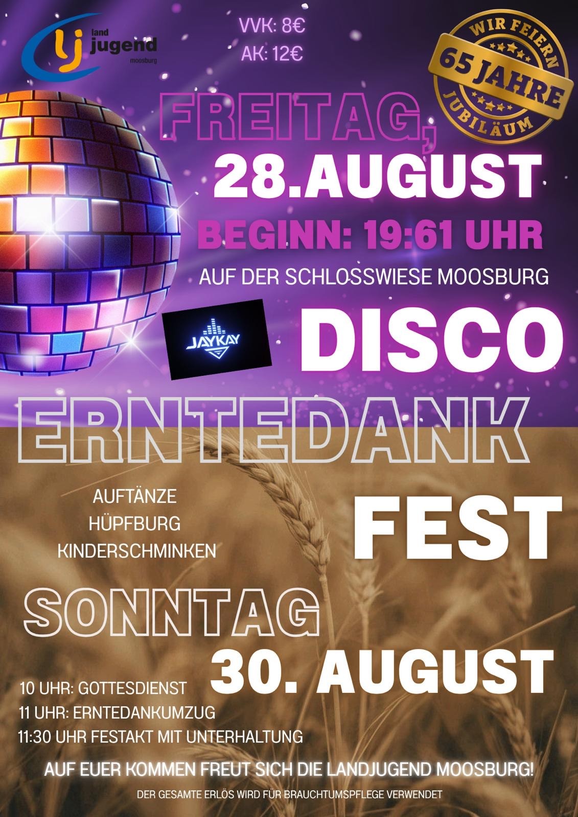 Moosburg: Erntedankdisco
