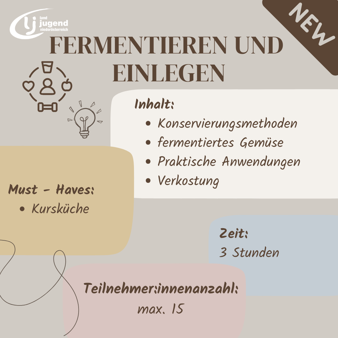 Fermentieren und Einlegen im Bezirk Waidhofen/Ybbs