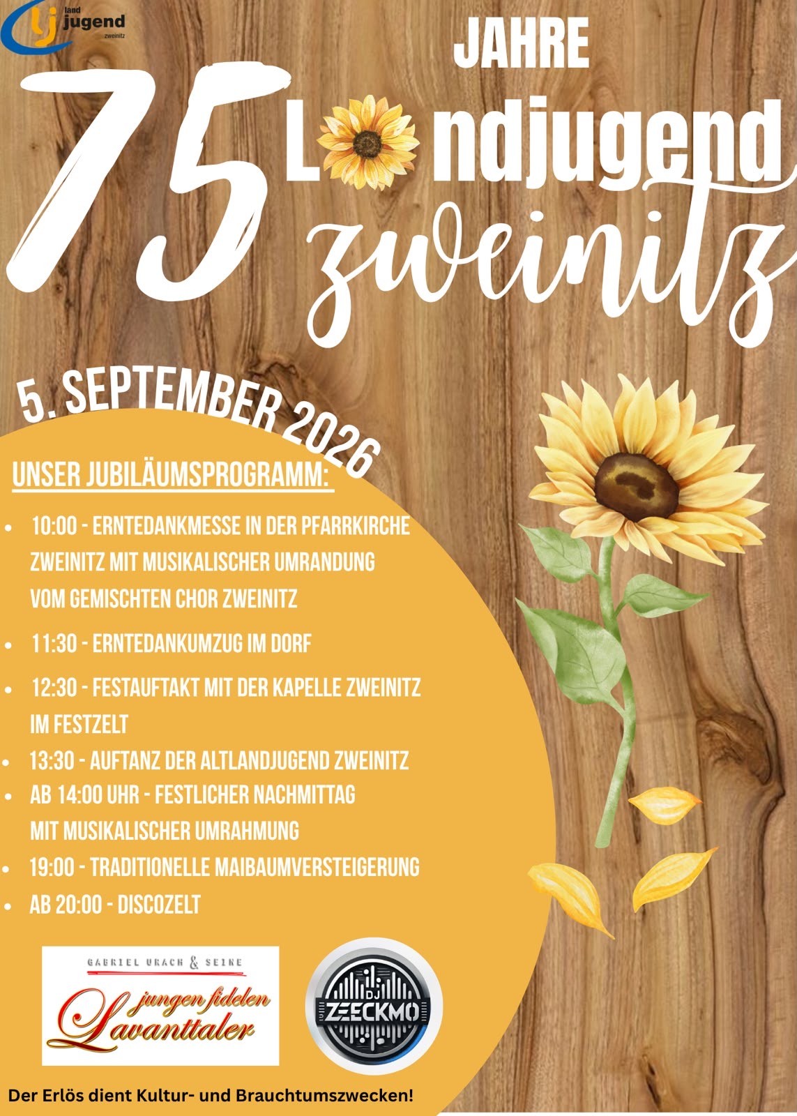 Zweinitz: 75-Jahr-Jubiläum und Erntedankparty