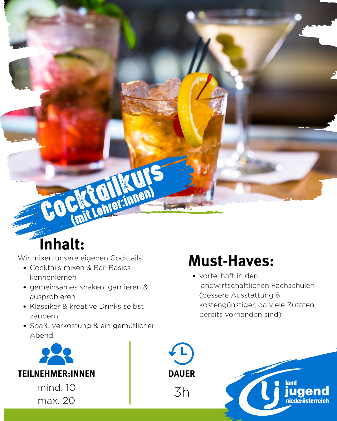 Cocktailkurs im Bezirk Marchfeld