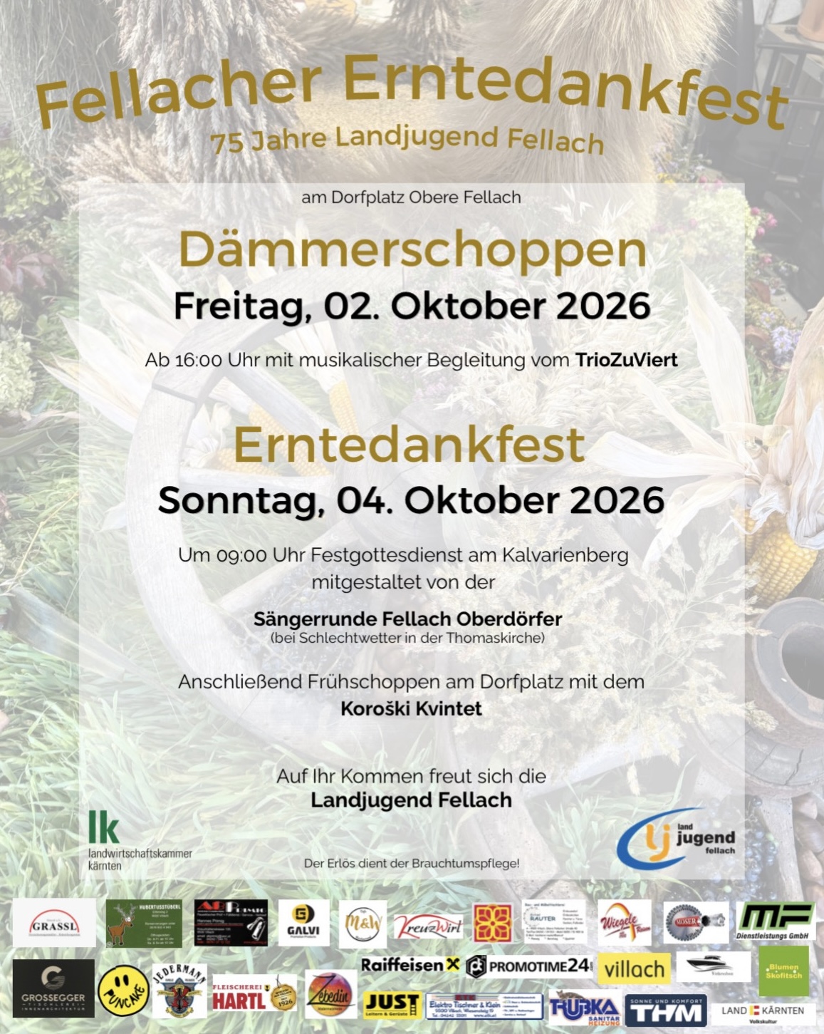Fellach: Erntedämmerschoppen