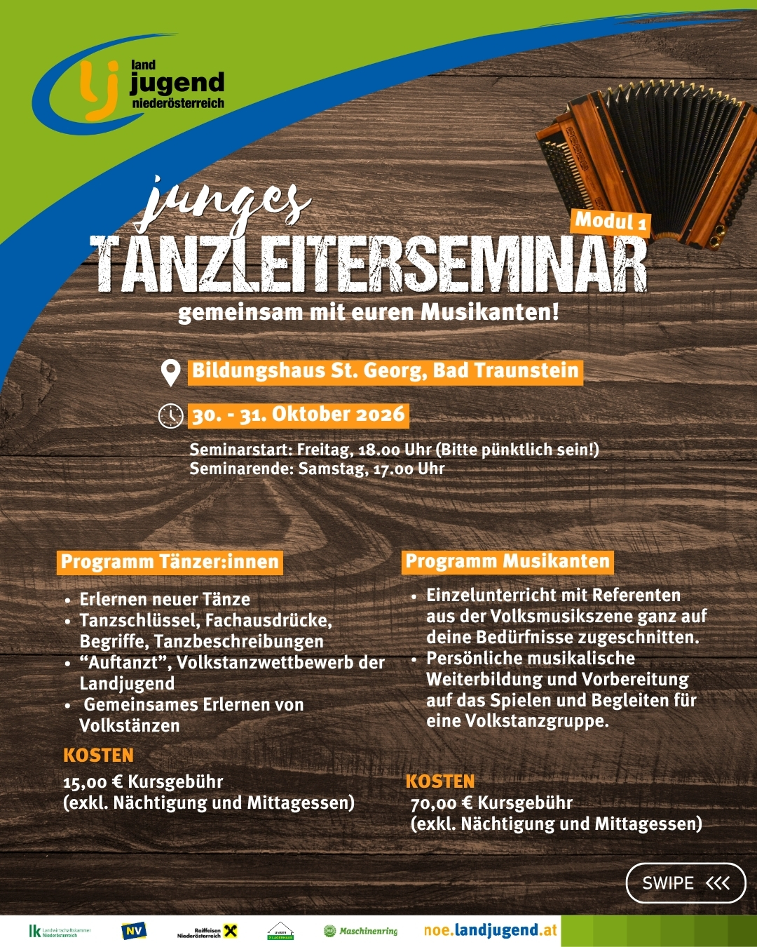 junges Tanzleiterseminar - Modul Tanzvermittlung