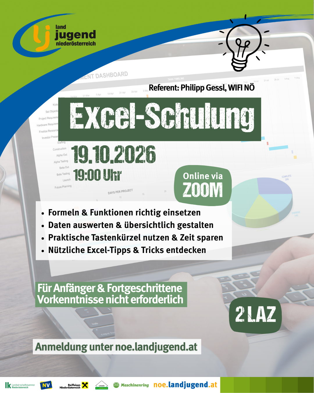 Online Seminar - "Excel Schulung für Anfänger & Fortgeschrittene"