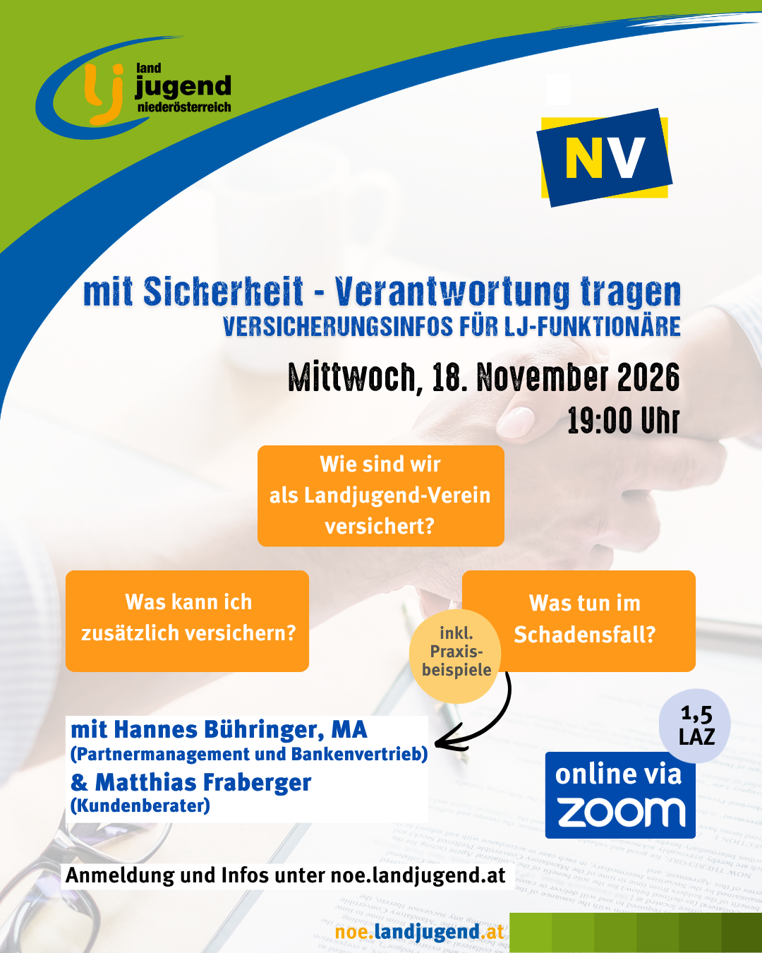 Versicherungsinfos mit der Niederösterreichischen Versicherung: mit Sicherheit - Verantwortung tragen