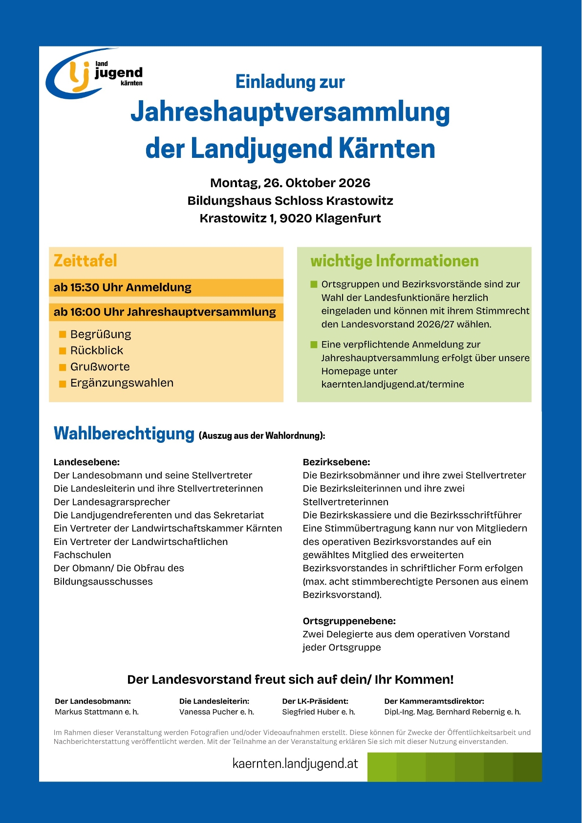 Jahreshauptversammlung