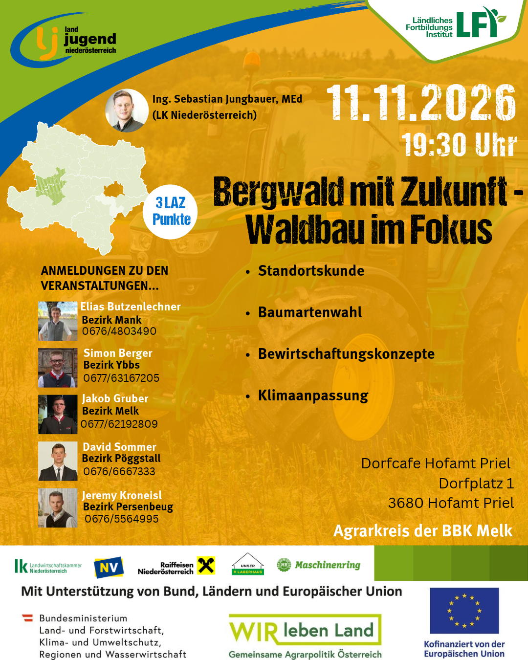 Agrarkreis der BBK Melk - "Bergwald mit Zukunft - Waldbau im Fokus"